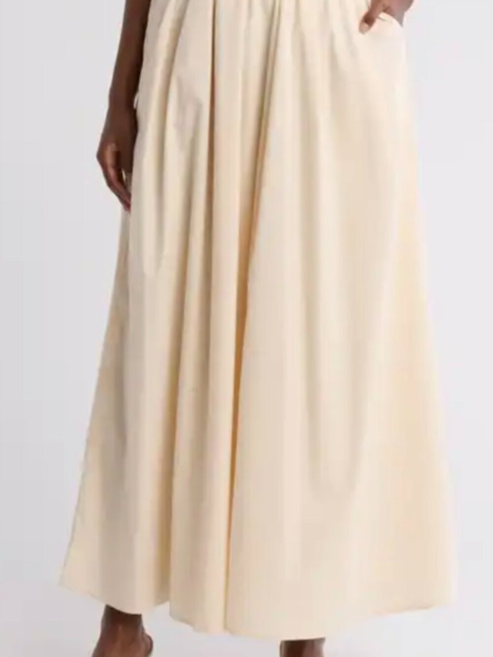 Tahari Maxi Skirt, Beige, Size Small, Brand New w/tags